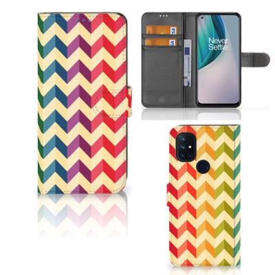 OnePlus Nord N10 | Telefoon Hoesje | Zigzag Multi Color OnePlus Nord N10 | Telefoon Hoesje | Zigzag Multi Color