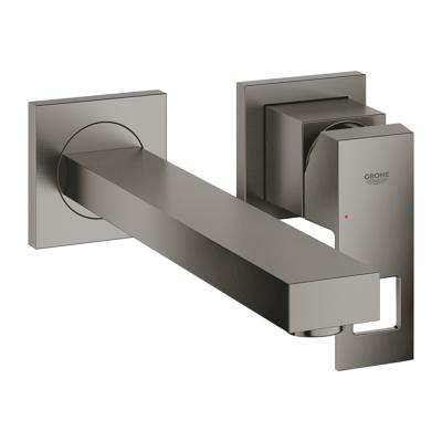 Wastafelmengkraan GROHE Eurocube 2-Gats Wand 230 Mm Hard Graphite Geborsteld Wastafelmengkraan GROHE Eurocube 2-Gats Wand 230 Mm Hard Graphite Geborsteld