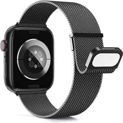 Milanese band - Zwart - Extra sterke magneet - Geschikt voor Apple Watch 44mm / 45mm / 46mm / 49mm Milanese band - Zwart - Extra sterke magneet - Geschikt voor Apple Watch 44mm / 45mm / 46mm / 49mm