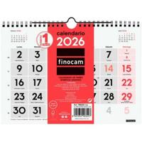 Muurkalender Finocam A5 Papier 2026 21 x 15 cm - thumbnail