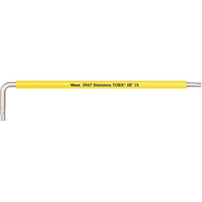 Wera 3967 SXL HF TORX® Stiftsleutel Multicolour met vasthoudfunctie, lang, RVS, TX 15 x 123 mm - 05022683001