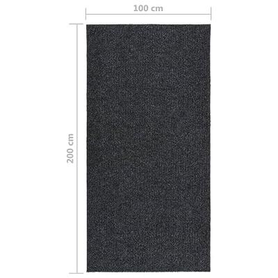 VidaXL Droogloopmat 100x200 cm antracietkleurig - thumbnail