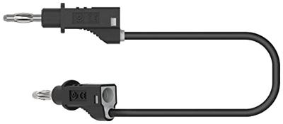 Electro PJP 2117-CD1-50N Meetsnoer Bananenstekker Bananenstekker 50 cm Zwart 1 stuk(s)