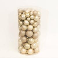 Kerstballen Mix Plastic Parel 100st - thumbnail