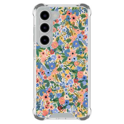 Samsung Galaxy S23 shockproof hoesje - Blue gardens Samsung Galaxy S23 shockproof hoesje - Blue gardens