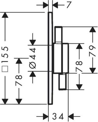 Hansgrohe DuoTurn E kraan inbouw voor 1 functie, mat zwart Hansgrohe DuoTurn E kraan inbouw voor 1 functie, mat zwart