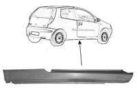 PLAATWERKDEEL Dorpel R 2-deurs 1620102 - thumbnail