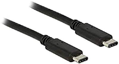 Delock USB-C-kabel USB 2.0 USB-C stekker, USB-C stekker 1.00 m Zwart 83673