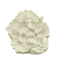 Ganesha Beeld Ridhi Sidhi (12 cm) - thumbnail