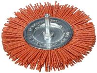 Wolfcraft Nylon-draadborstel | Rood | Ronde schacht | Ø100mm | 1 stuk - 8477000 - thumbnail