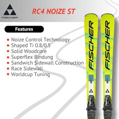 Fischer RC4 Noize ST Yellow Superflex Ski Yellow 160