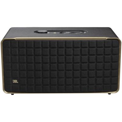 JBL Authentics 500, slimme Hi-fidelity home speaker met Wi-Fi, Bluetooth en voice assistant, Dolby Atmos®, retro style, in zwart, EU stekker (type C)