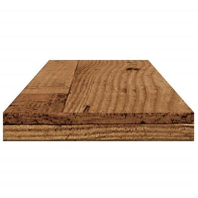 Wandschappen 4 st 60x10x1,5 cm bewerkt hout oud houtkleurig