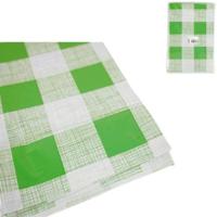 Pic Tafelkleed kunststof groen/wit 130 x 175 cm | 24 stuks - thumbnail