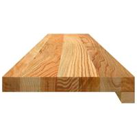 Vensterbanken 2 st 110x20x2 cm massief eikenhout lichtbruin - thumbnail