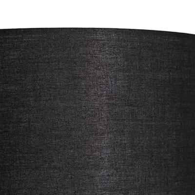 QAZQA Vloerlamp zwart met gouden binnenkant en leeslamp - Jelena