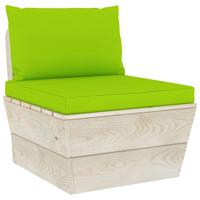 VidaXL Palletkussens 2 st oxford stof heldergroen - thumbnail