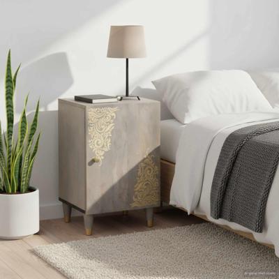 Badkamerkast Grijs 38 x 33 x 58 cm Massief Mango Hout