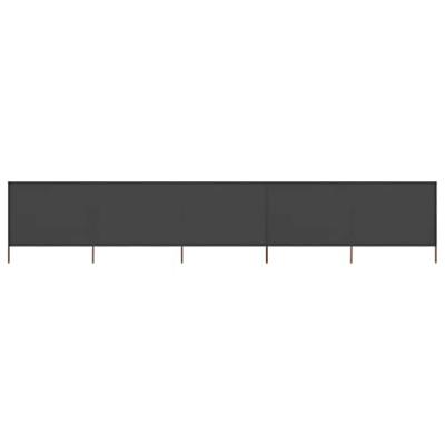 VidaXL Windscherm 5-panelen 600x160 cm stof antraciet VidaXL Windscherm 5-panelen 600x160 cm stof antraciet