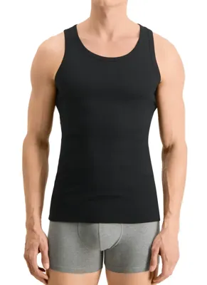2-Pack heren hemden - Basic Tanktop - Katoenen onderhemd slim fit - Ronde hals - Zonder mouwen