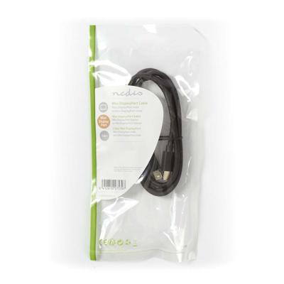 Nedis CCGP37500BK10 Mini-displayport-kabel Mini-displayport Male - Mini-displayport Male 1,0 M Zwart