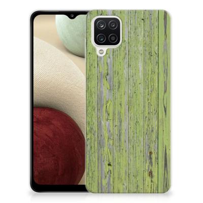 Samsung Galaxy A12 | Bumper Hoesje | Green Wood Samsung Galaxy A12 | Bumper Hoesje | Green Wood