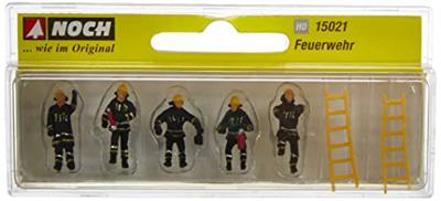 NOCH H0 Zwarte beschermende kleding Geverfd, Staand