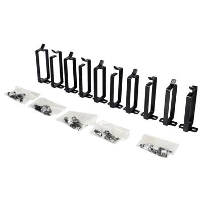 ROLINE kabelmanagement beugel, 44x100mm zwart 10 stuks