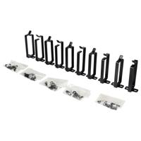 ROLINE kabelmanagement beugel, 44x100mm zwart 10 stuks - thumbnail