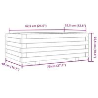 VidaXL Plantenbak 70x40x26,5 cm geïmpregneerd grenenhout - thumbnail