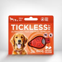 Tickless teek en vlo afweer voor hond en kat fluoriserend oranje - thumbnail
