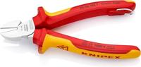 Knipex Zijsnijtang | 160 mm Lengte | Geïsoleerd | Meercomponenten-Omhullingen | VDE-Goedgekeurd | Geïntegreerde Bescherming - 70 06 160 T BK - thumbnail