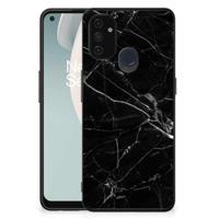OnePlus Nord N100 Marmeren Print Telefoonhoesje Marmer Zwart - Origineel Cadeau Vader - thumbnail
