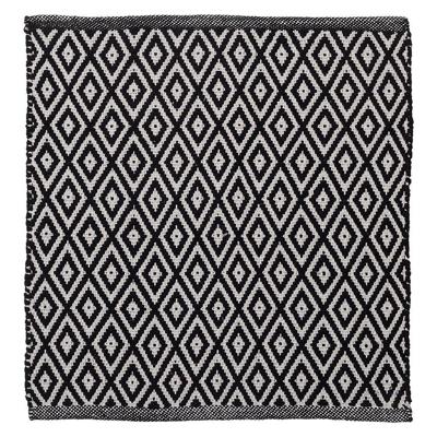Badmat Sealskin Trellis 60x60 cm Katoen Zwart