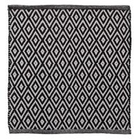 Badmat Sealskin Trellis 60x60 cm Katoen Zwart - thumbnail