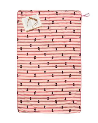 HEMA Takkie en Siepie strandlaken 110x175cm microvezel (rood)