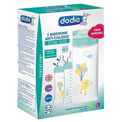 Dodie - Lot van 2 Sensation-flessen + 330 ml