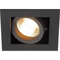 SLV InbouwspotKadux 1 GU10 Square 9cm zwart - 115510 - thumbnail