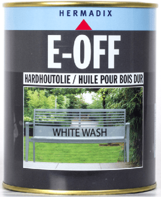 Hermadix hardhoutolie e-off 750 ml white wash