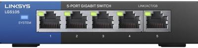 Linksys Lgs105-Eu-Rtl Desktop Gigabit-Switch Voor Bedrijven, 5-Poorts