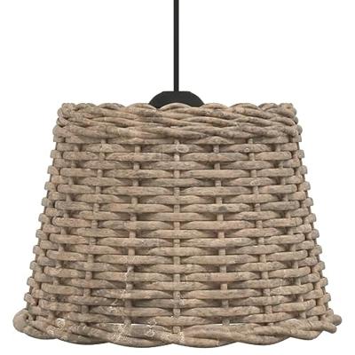 VidaXL Plafondlampenkap ø30x20 cm wicker bruin VidaXL Plafondlampenkap ø30x20 cm wicker bruin