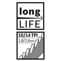 Bosch Accessories 2608656265 Reciprozaagblad S 1025 VF, Heavy for Metal 5 stuk(s) - thumbnail