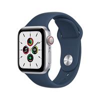 Apple Watch SE 2020 (GPS, 40MM) Silver Aluminium Case with Abyss Blue Sport Band (Refurbished) - thumbnail