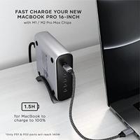 Satechi ST-C200GM-EU USB-oplader 200 W 6x USB-C USB PD 3.1 Grijs Binnen - thumbnail