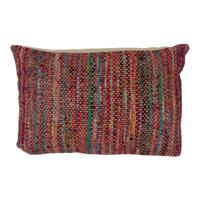 Katoenen Kussen Bangalore Rood XL (Rechthoekig - met Vulling) - thumbnail