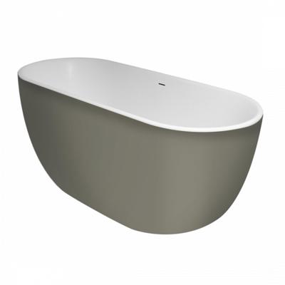 XenZ Vrijstaand Bad Humberto 170x72x63 cm Solid Surface Grijs