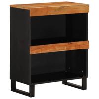 Bijzetkast 60x33x75 cm massief acaciahout - thumbnail