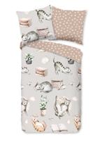 Good Morning Kinderdekbedovertrek "poezen" - Grijs - (135x200 cm) - Katoen - thumbnail