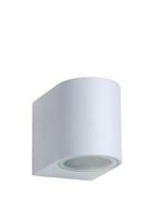 Lucide ZORA-LED - Wandspot / Wandlamp Binnen/Buiten - LED Dimb. - GU10 - 1x5W 3000K - IP44 - Wit - thumbnail