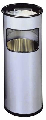Durable Combi-asbak | d.260xH620mm zilver | staalplaat | 1 stuk - 333023 333023 - thumbnail
